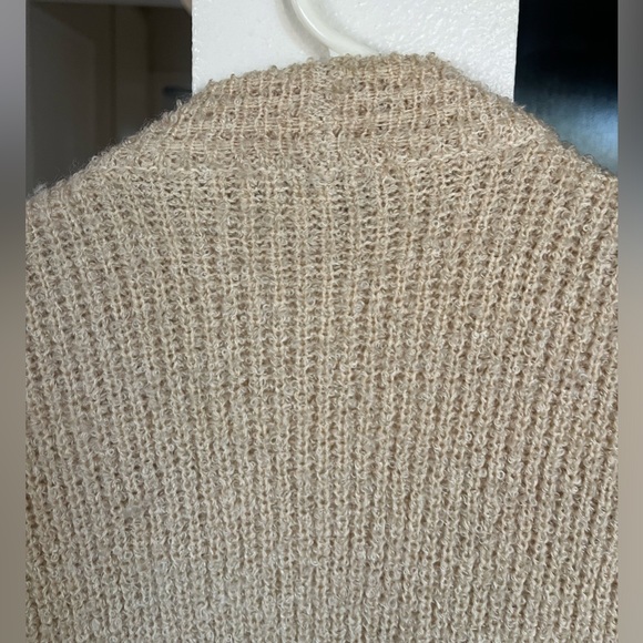 Vintage Adele Joyce Knit Sweater M Grannycore Cottage Cream Ivory Long Fit - Picture 12 of 12